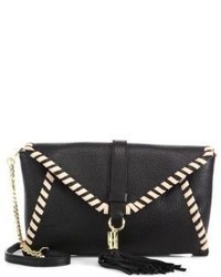 Milly Astor Whipstitch Leather Clutch