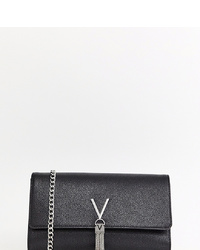 Valentino by Mario Valentino Black Foldover Clutch Bag