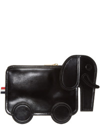 Thom Browne Black Leather Elephant Pouch