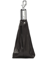 Bless Black Leather Small Pendant Clutch