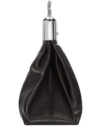 Bless Black Leather Small Pendant Clutch