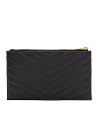 Saint Laurent Black Monogramme Bill Pouch