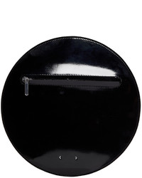 Pb 0110 Black Patent Leather Ab 44 Circle Pouch