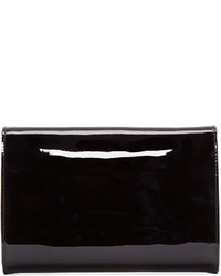 Versace Black Patent Leather Evening Clutch