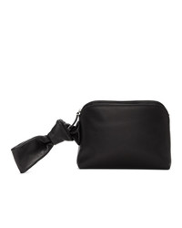 The Row Black Puffy Nappa Wristlet Pouch