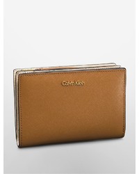 Calvin Klein Galey Saffiano Leather French Clutch