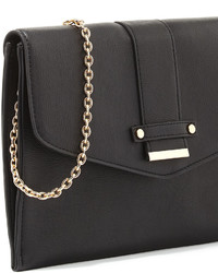Neiman Marcus Cheyenne Envelope Clutch Bag Black