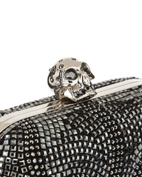 Alexander McQueen Classic Art Deco Crystal Skull Clutch Bag