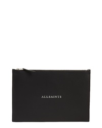 AllSaints Clip Leather Clutch