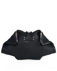 Alexander McQueen De Manta Small Leather Clutch
