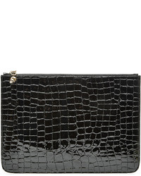 Alexander McQueen Embossed Leather Zipped Pouch