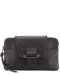 Kooba Emery Convertible Leather Clutch Bag Black