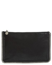 Stella McCartney Falabella Faux Leather Pouch With Convertible Strap Black