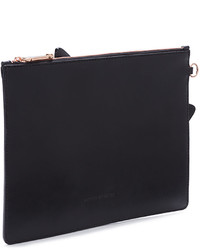 Sophia Webster Flossy Butterfly Leather Pouch Bag Black
