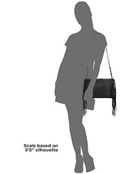 Roberto Cavalli Fringed Leather Shoulder Bag