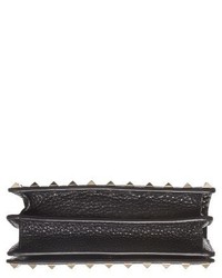 Valentino Garavani Mini Rockstud Leather Wallet On A Chain