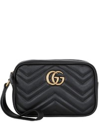 Gucci Gg Marmont 20 Leather Pouch