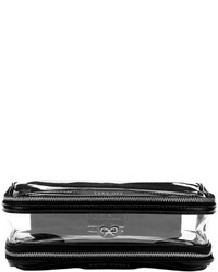 Anya Hindmarch Inflight Patent Leather Clear Pouch Black