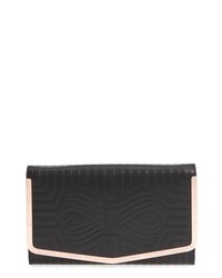 Ted Baker London Jenaa Embossed Bow Leather Clutch