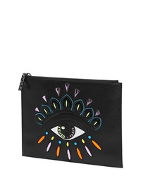 Kenzo Eye Patch Leather Pouch