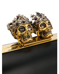 Alexander McQueen King Queen Skull Charm Clutch