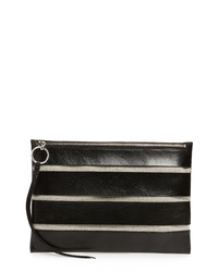 Rebecca Minkoff Large Cage Leather Clutch