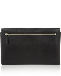 Givenchy Large Shark Tooth Clutch In Black Leather
