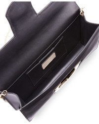 Salvatore Ferragamo Leather Clutch Bag Nero