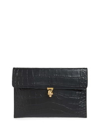 Alexander McQueen Leather Envelope Clutch