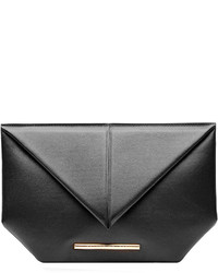 Roland Mouret Leather Envelope Clutch
