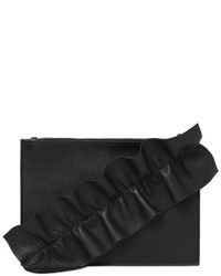 MSGM Leather Pouch W Ruffle Detail