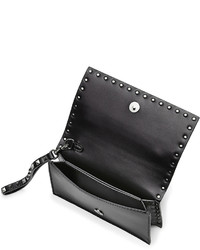 Valentino Leather Rockstud Clutch