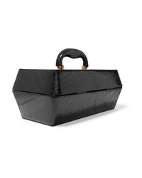 Staud Lincoln Croc Effect Leather Tote