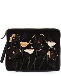 Lizzie Fortunato Jewels Raffia Garden Clutch Bag