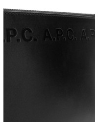 A.P.C. Logo Embossed Clutch Bag