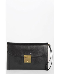 Marc Jacobs 1984 Isobel Leather Clutch Black