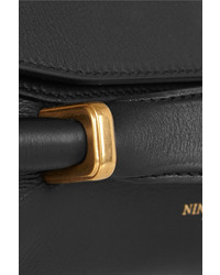Nina Ricci Marche Leather And Suede Clutch