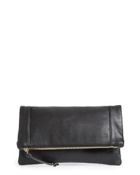 Sole Society Marlena Faux Leather Foldover Clutch