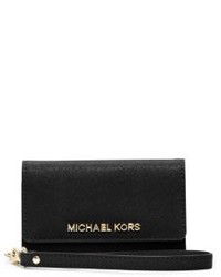 Michael Kors Michl Kors Saffiano Leather Smartphone Wristlet
