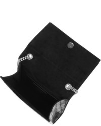 Saint Laurent Monogramme Croc Effect Leather Shoulder Bag