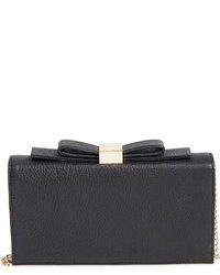 See by Chloe Nora Leather Clutch Black
