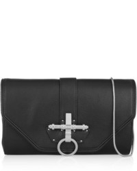 Givenchy Obsedia Clutch In Black Leather