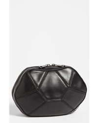 POVERTY FLATS by rian Paneled Clutch Black