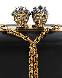 Alexander McQueen Queen And King Skeleton Box Clutch