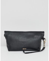 Paul Costelloe Real Leather Roll Down Clutch