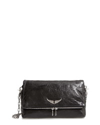 Zadig & Voltaire Rocky Crush Leather Shoulder Bag