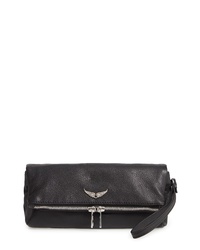 Zadig & Voltaire Rocky Leather Clutch
