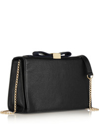 See by Chloe See By Chlo Nora Bow Embellished Textured Leather Clutch