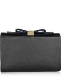 See by Chloe See By Chlo Nora Bow Embellished Textured Leather Clutch
