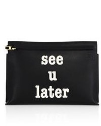 Loewe See U Later T Leather Pouch